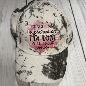Trendy Black and White Women's Cap